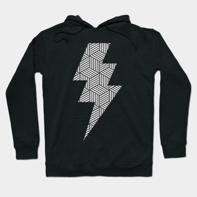 Lightning Bolt geometric Hoodie by Vin Zzep